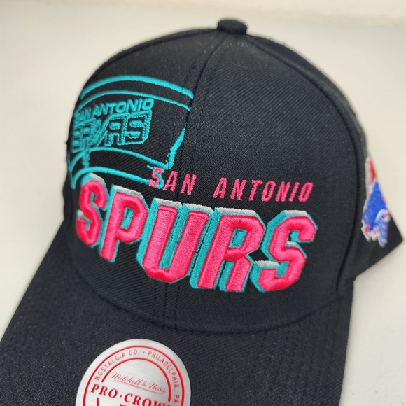 San Antonio Spurs NBA Draft 1996 Shadow Mitchell & Ness Hat Snapback Cap - Picture 3 of 9